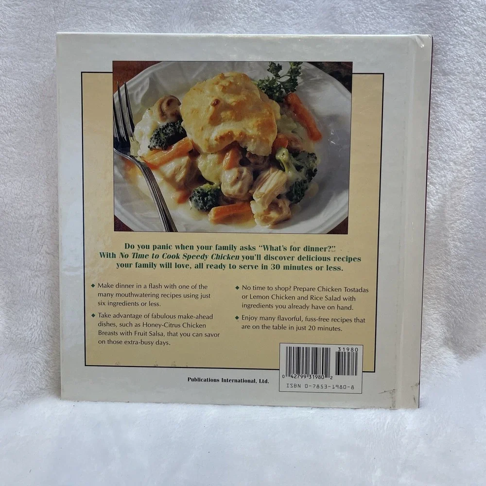 No Time to Cook Speedy Chicken‎ Cookbook 1996 Hardcover Publications Intl